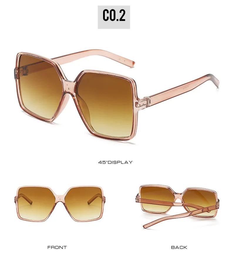 Square Big Frame Retro Shades