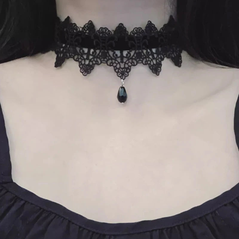 Gothic Lace Velvet Choker