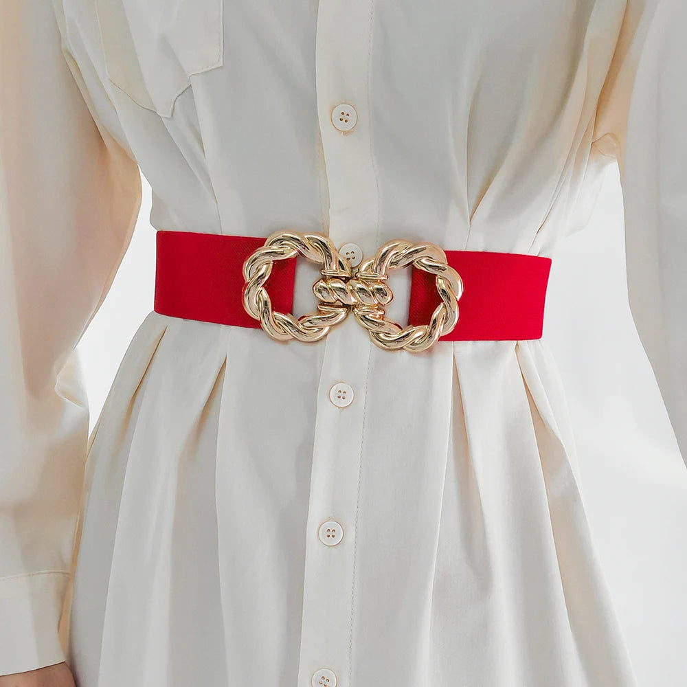 Luxury Corset Waist Belt — Metal Buckle