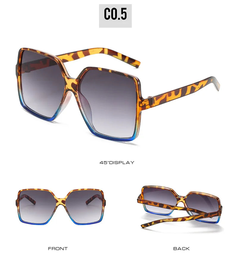 Square Big Frame Retro Shades
