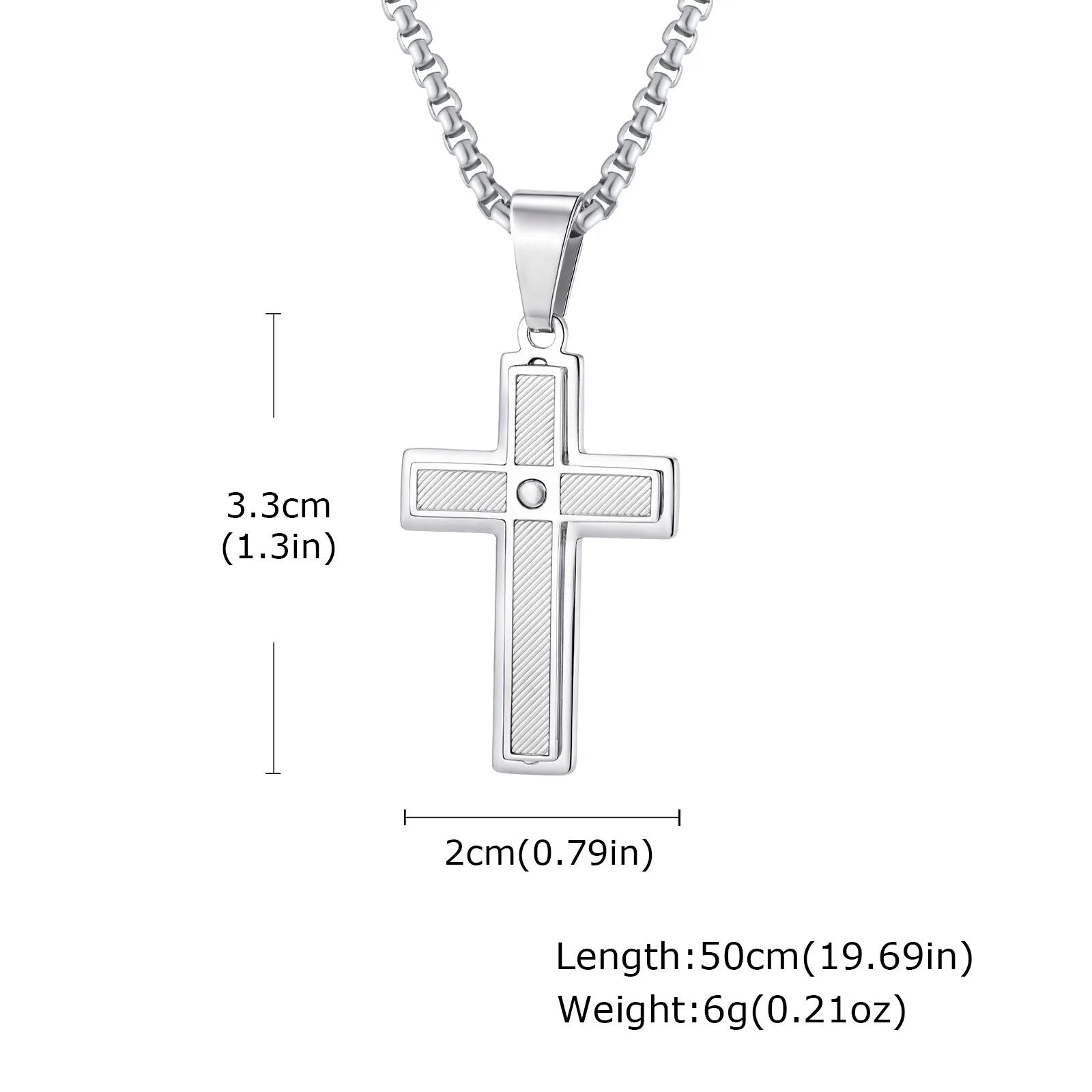 Minimalist Stainless Steel Cross Necklace