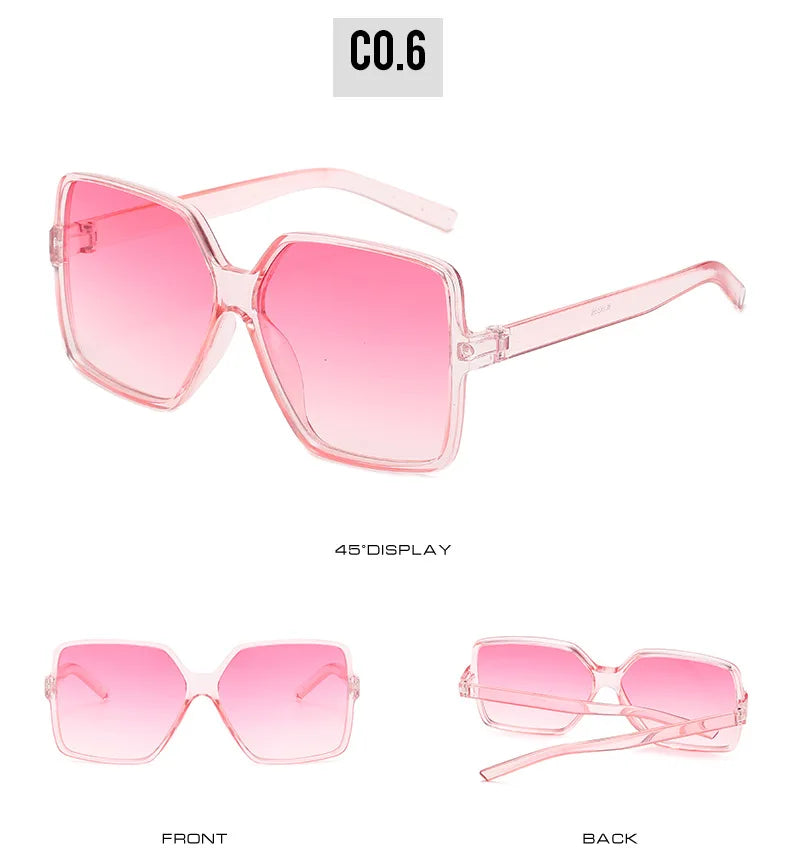 Square Big Frame Retro Shades