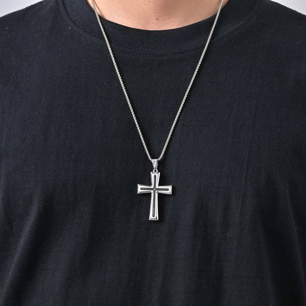Minimalist Stainless Steel Cross Necklace