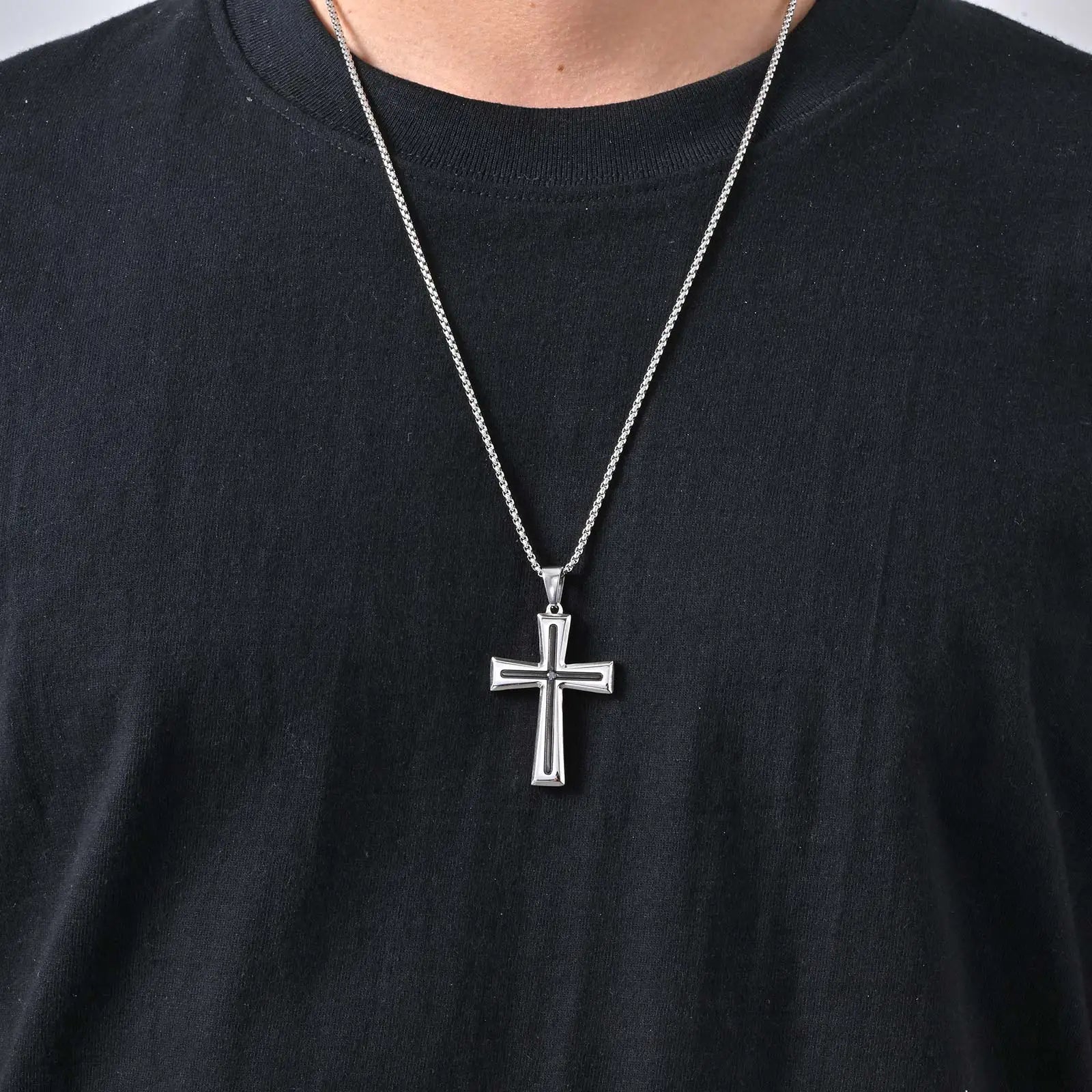 Minimalist Stainless Steel Cross Necklace