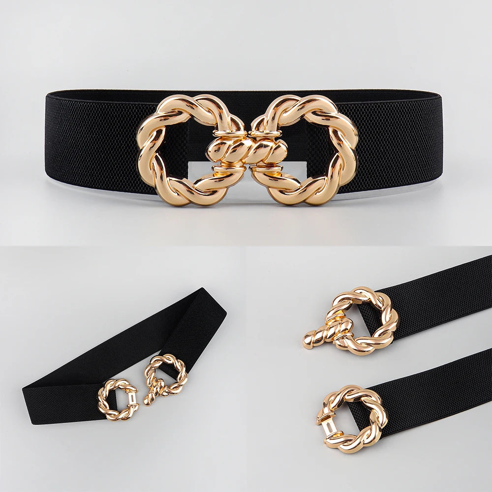 Luxury Corset Waist Belt — Metal Buckle