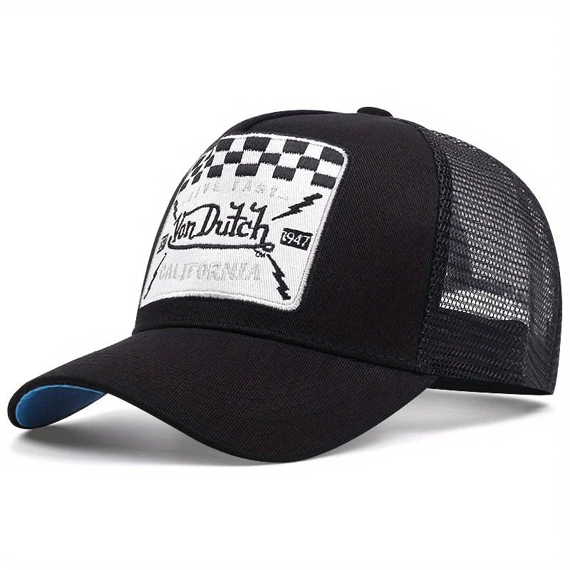 Men's Mesh Trucker Baseball Cap — Breathable Sun Hat