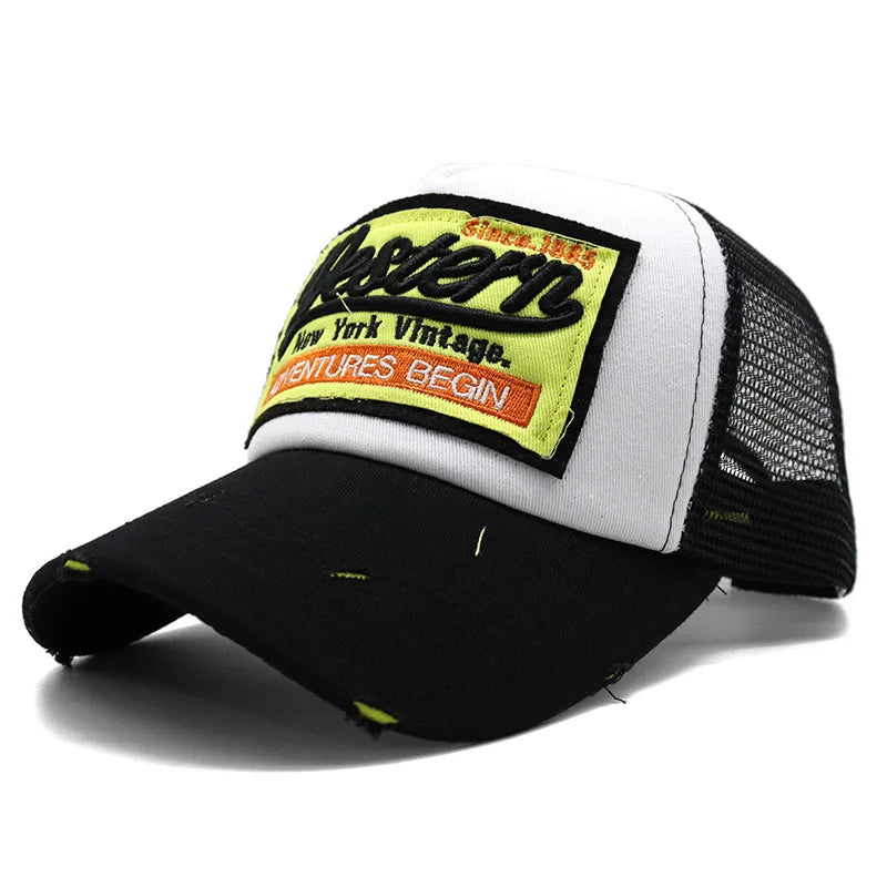 Letter Embroidery Trucker Hat