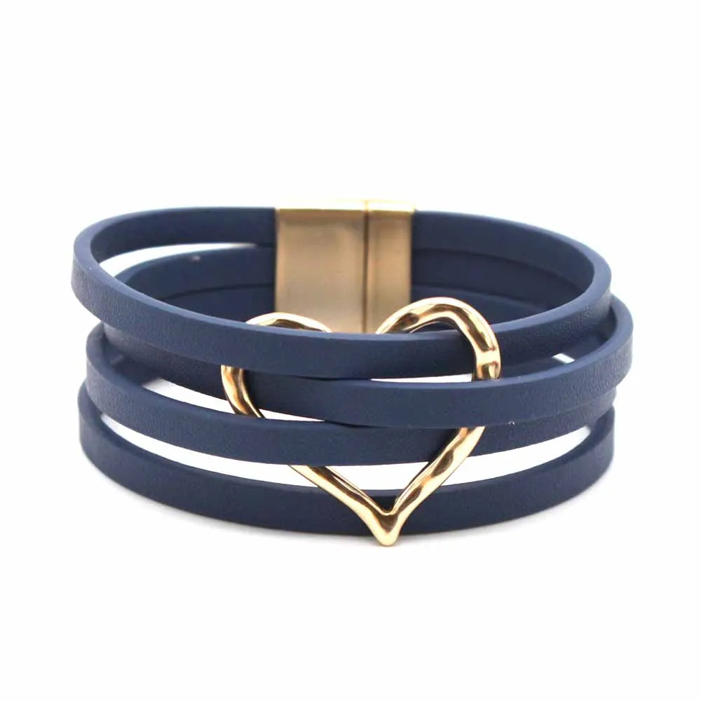 Multilayer Leather Wrap Bracelet