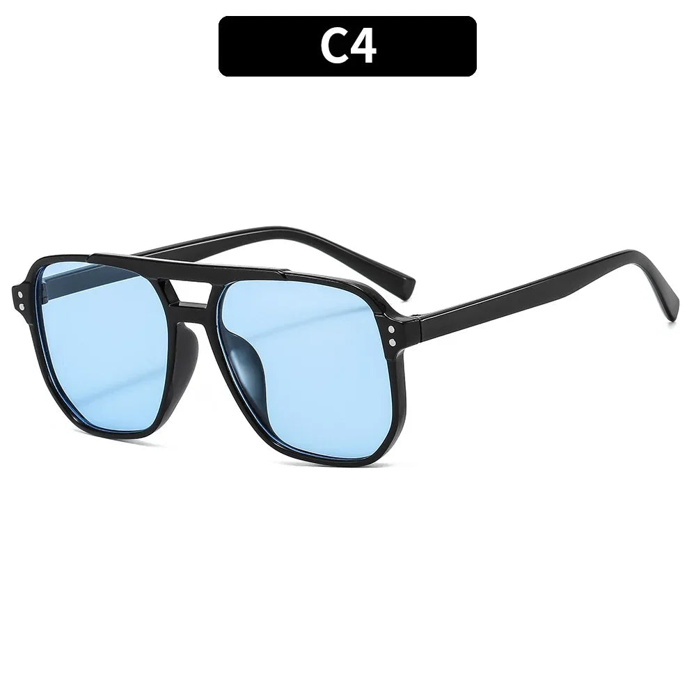 Vintage Square Polygon Sunglasses