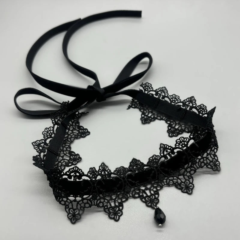 Gothic Lace Velvet Choker