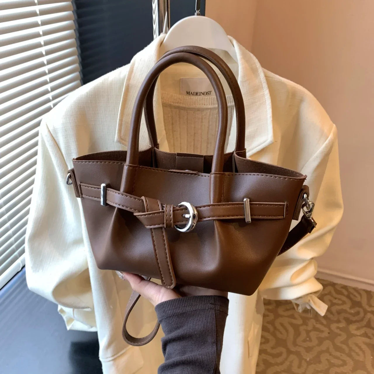 Designer Leather Shoulder Bag