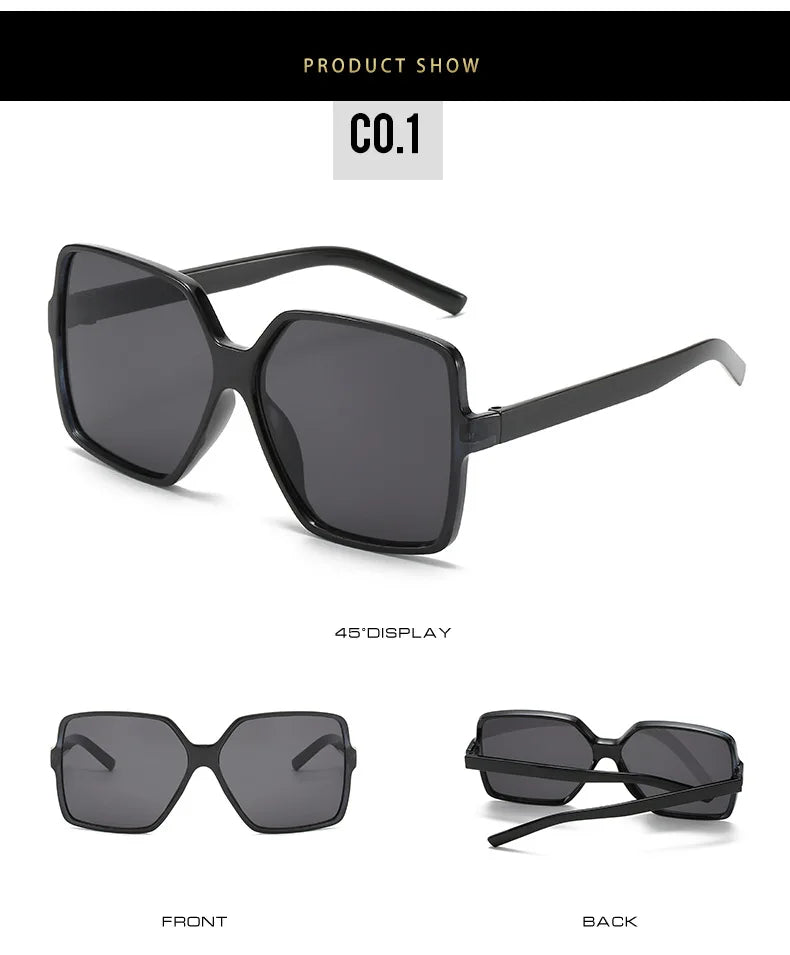 Square Big Frame Retro Shades