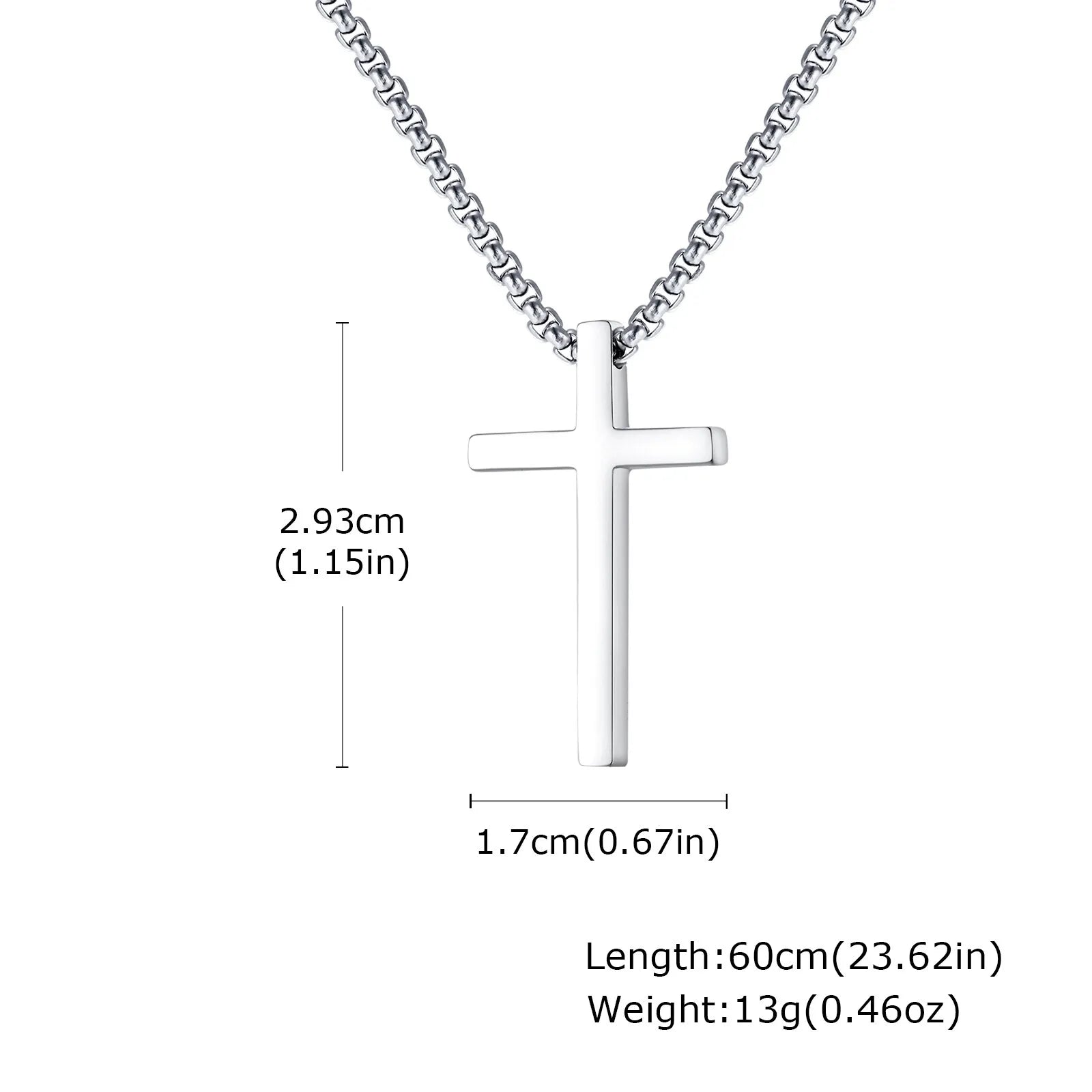Minimalist Stainless Steel Cross Necklace
