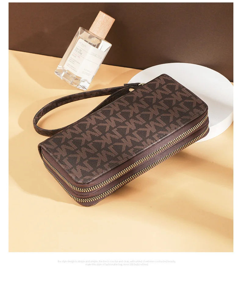 Long Wallet with Double Zipper
