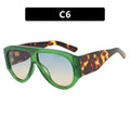 Retro Oversized Oval Sunglasses