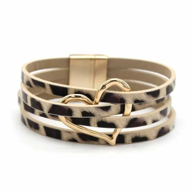 Multilayer Leather Wrap Bracelet