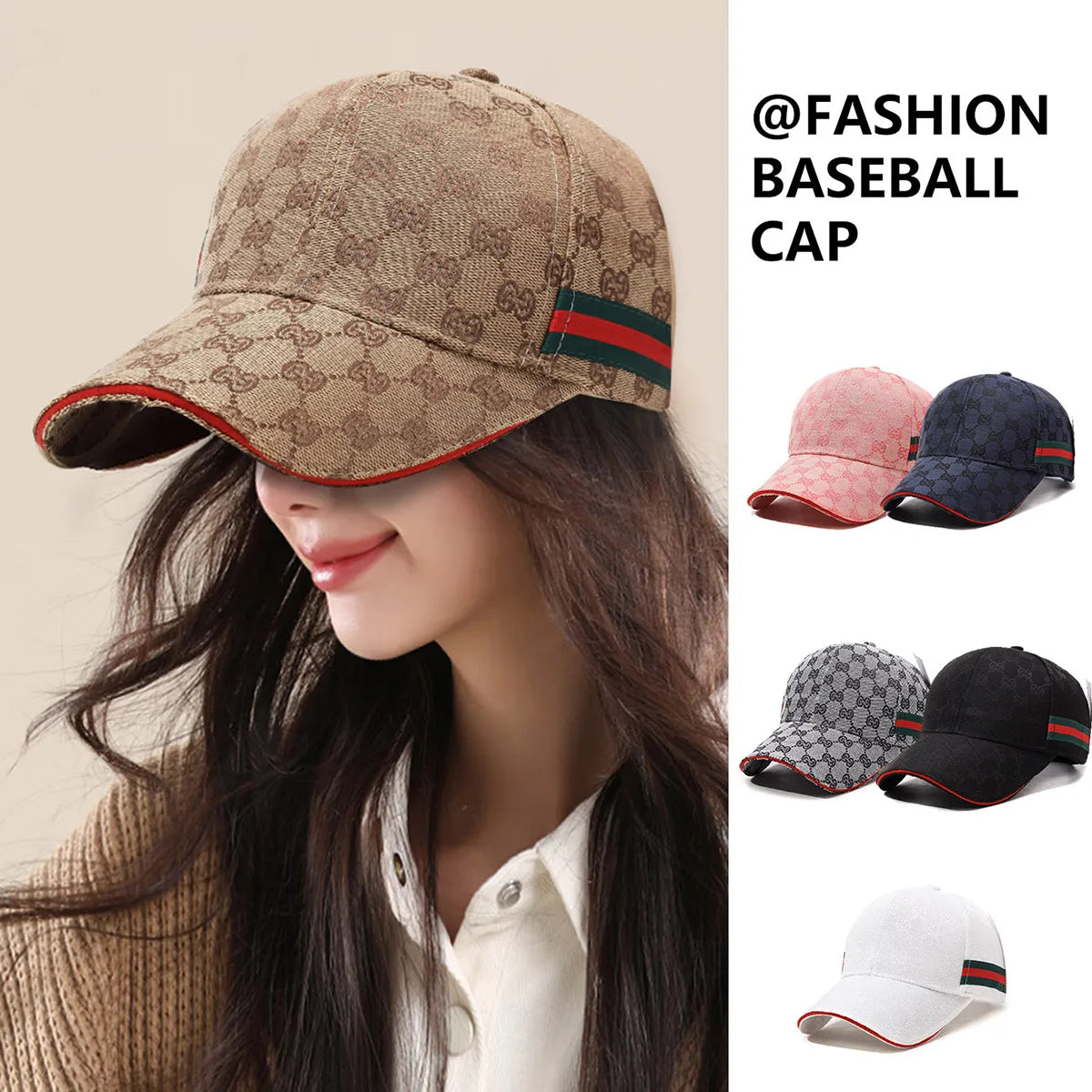 Embroidered Letter Baseball Cap