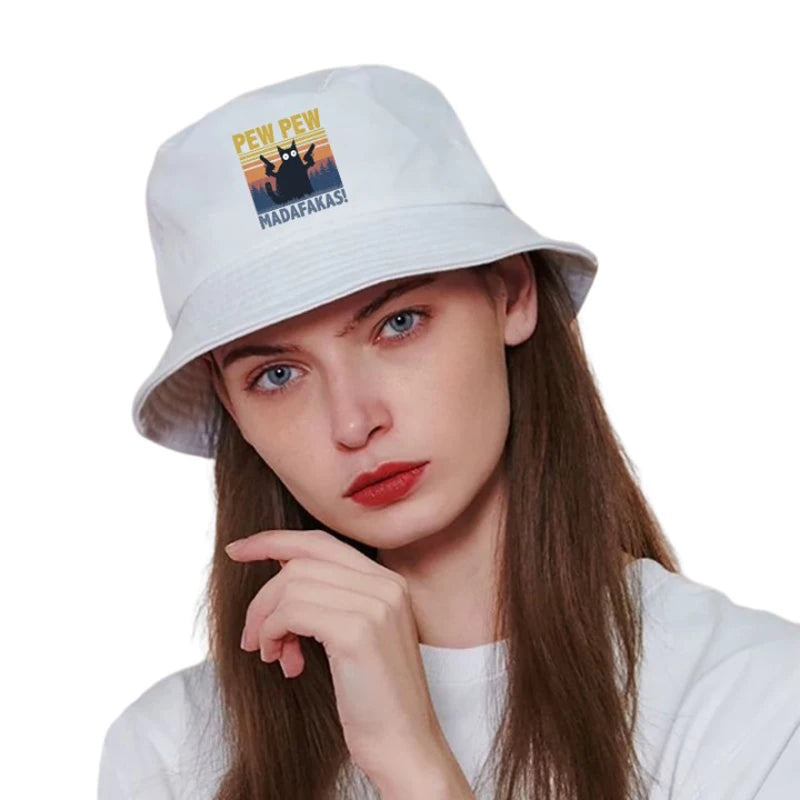 Pew Pew Madafakas Black Cat Bucket Cap