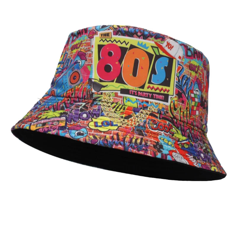 Reversible Letter Hip Hop Panama Hat
