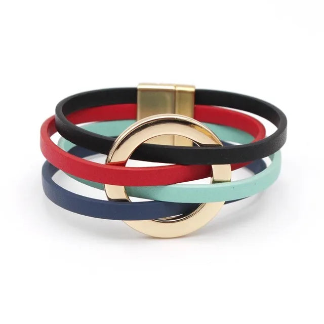 Multilayer Leather Wrap Bracelet