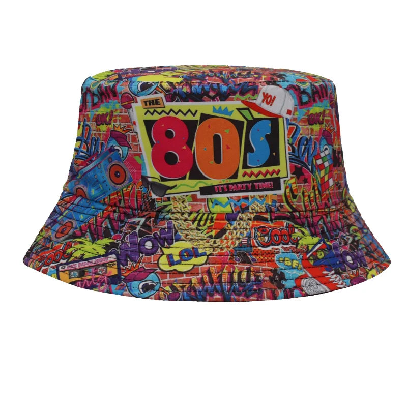 Reversible Letter Hip Hop Panama Hat