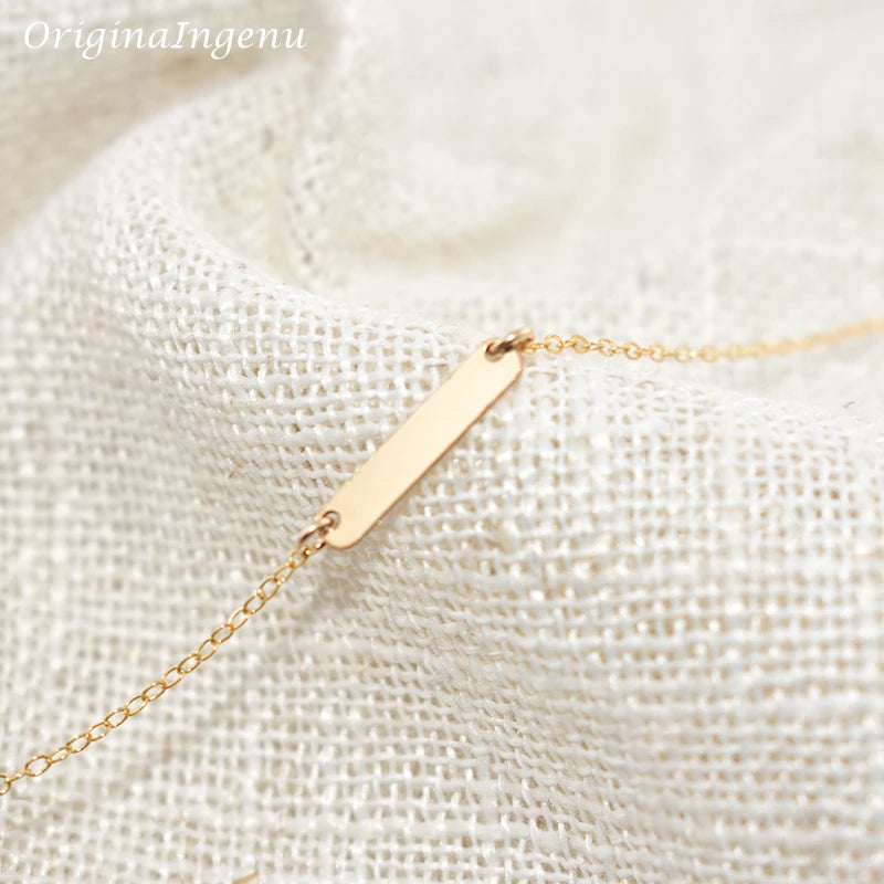 14K Gold Filled Bar Bracelet