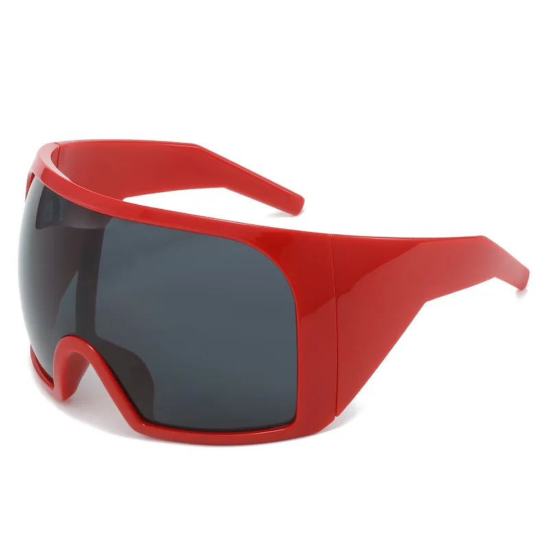 Shield Wrap Sunglasses – Futuristic UV400 Shades