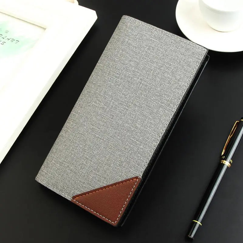Men's Luxury Slim Leather Bifold Wallet